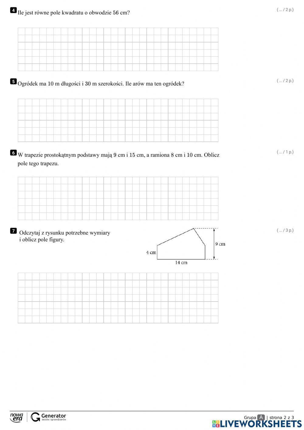 Pola figur płaskich