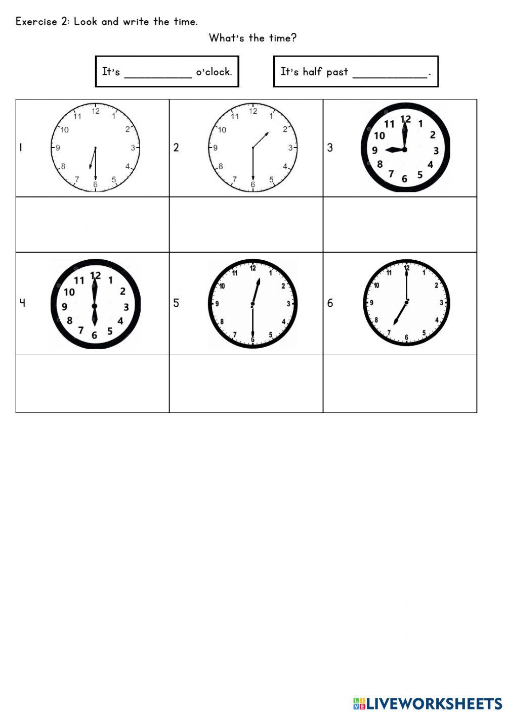 Asking and telling time