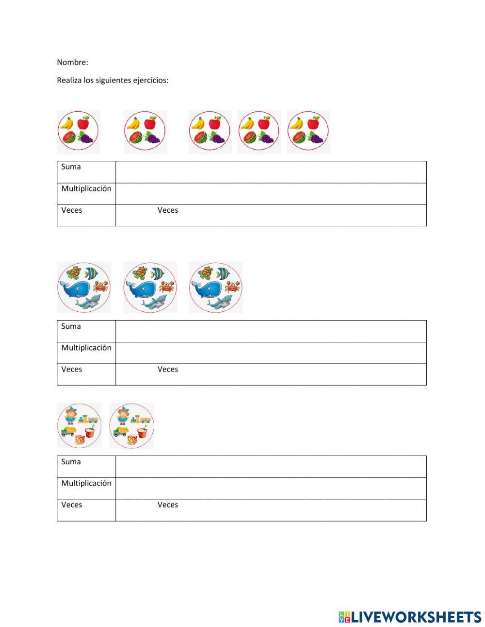 Multiplicación grupal