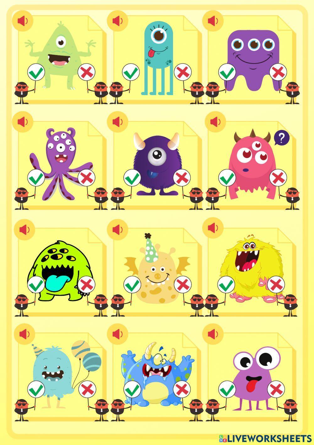 Body parts - monsters - listening