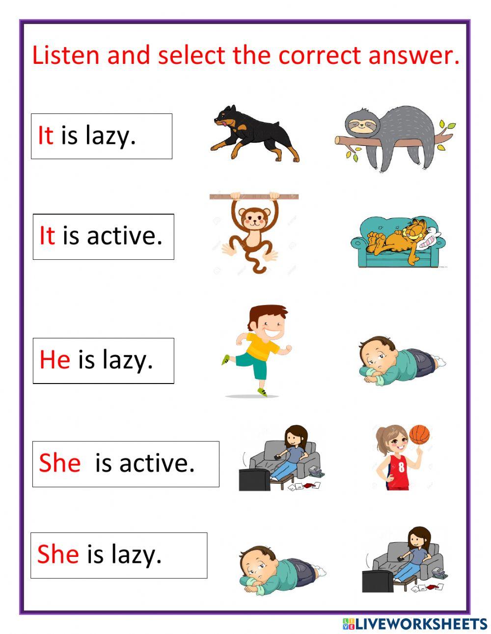 Listen and select the correct answer