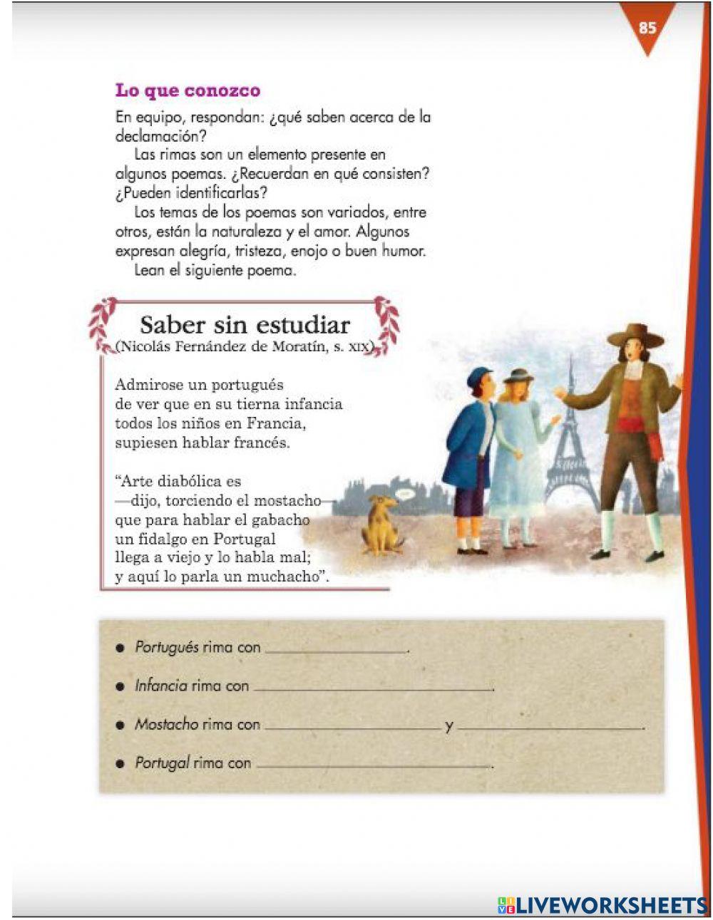 Práctica social del lenguaje 8 p. 84 y 85