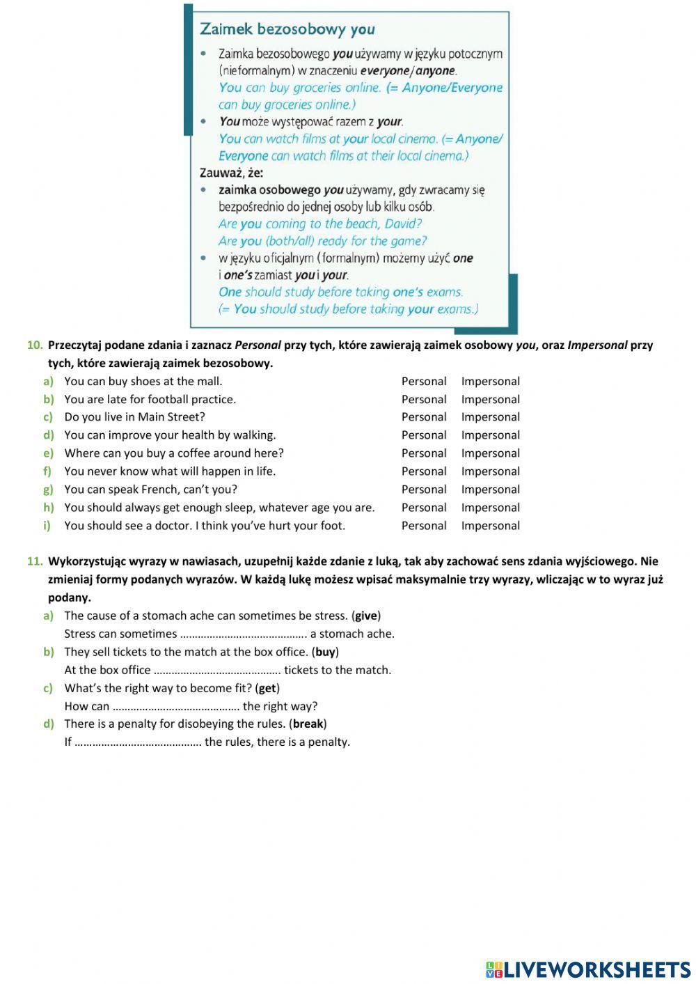 E8 U10 Sport Grammar