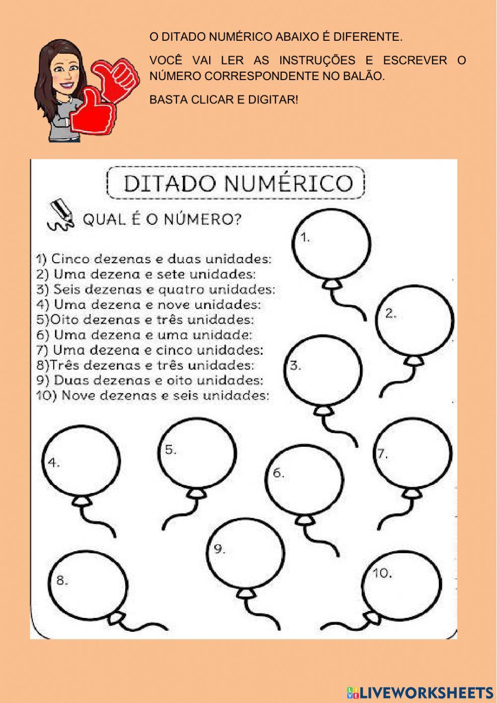 Ditado numerico