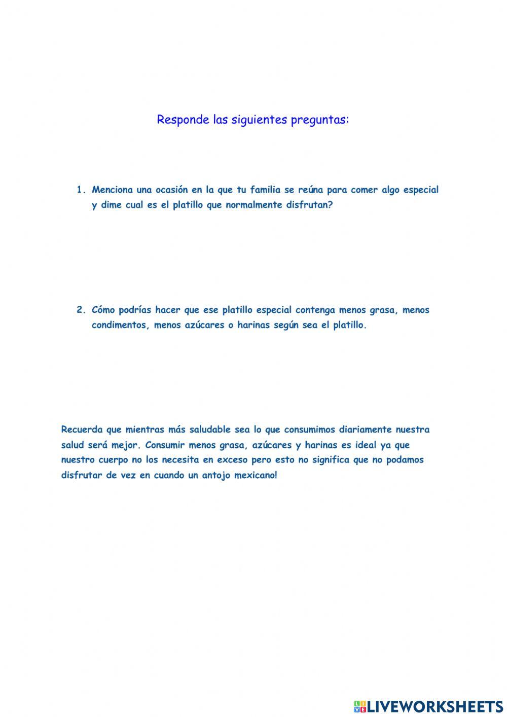 ¿Cómo influyen las tradiciones y costumbres en lo que como?