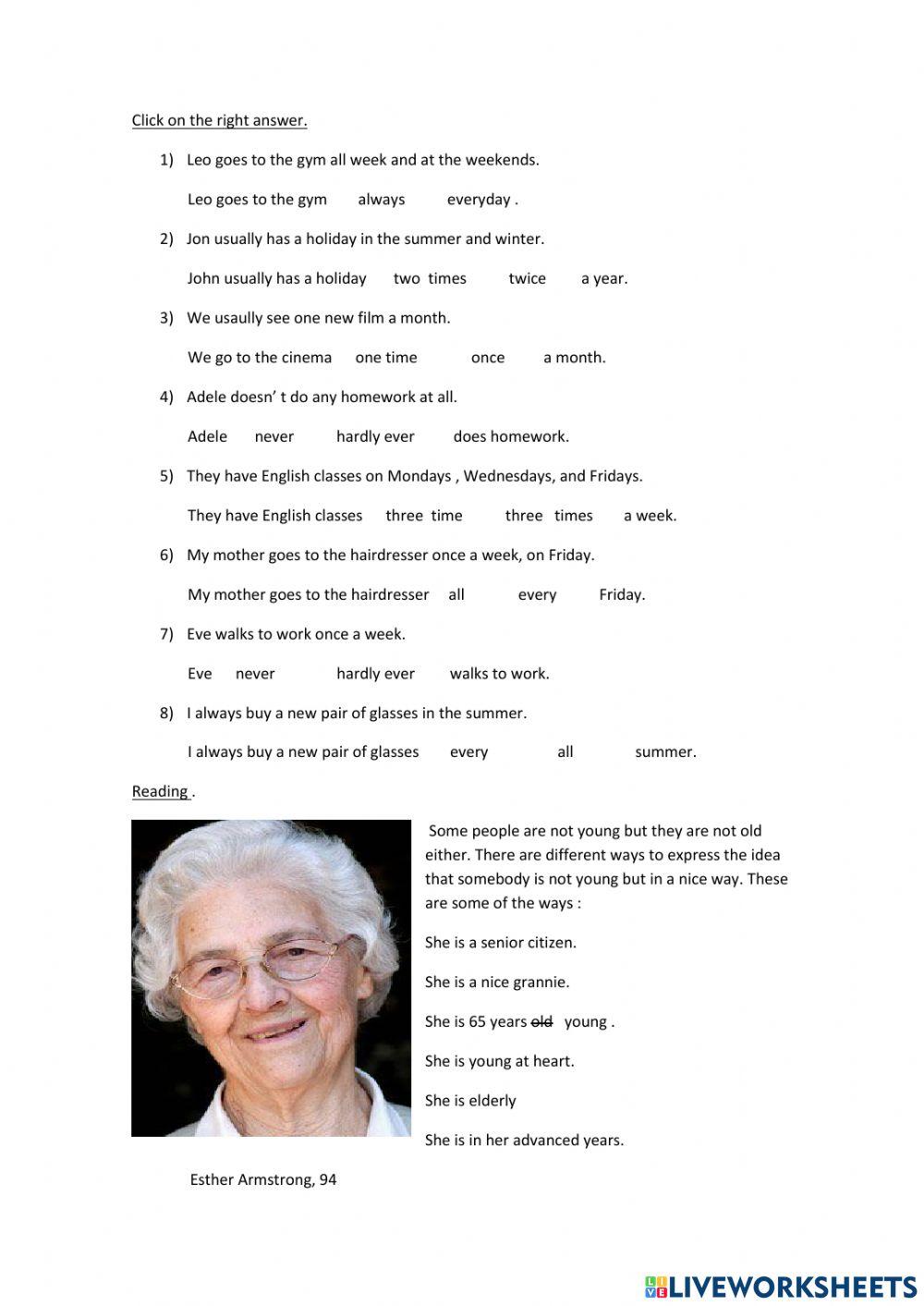 Live forever- 4C- English File elementary-