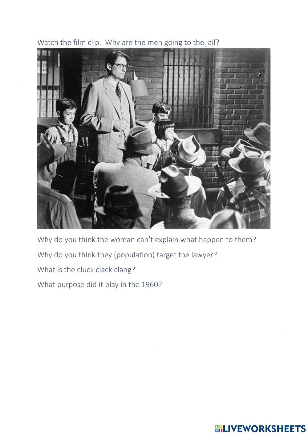 Mockingbirds summery questions