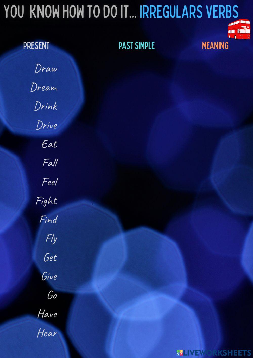 Irregulars Verbs 03