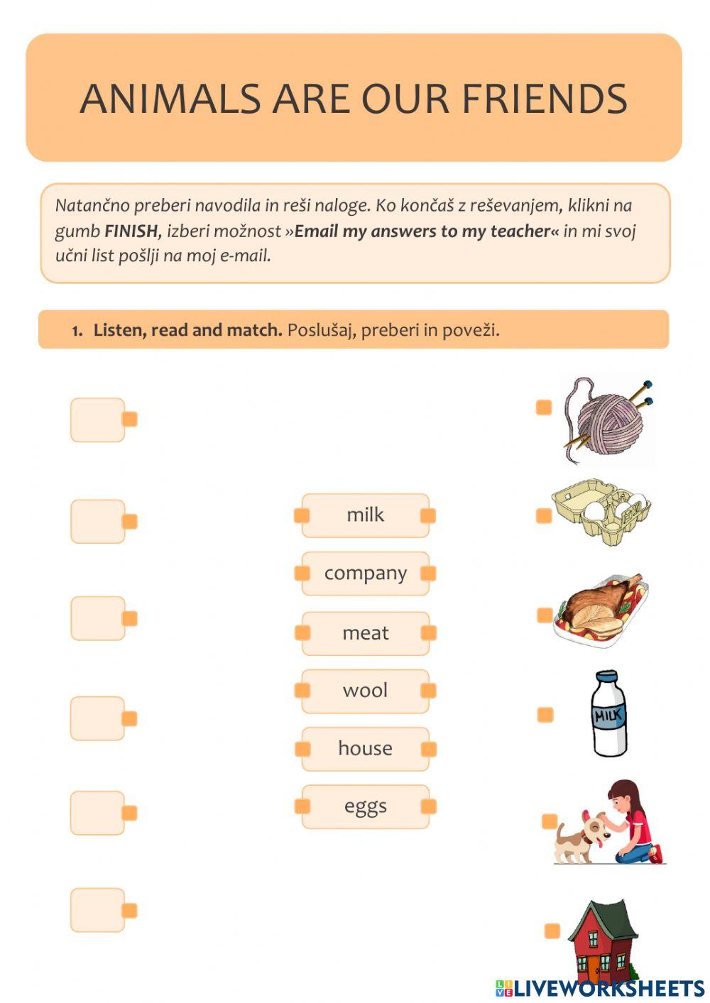 Animals are our friends