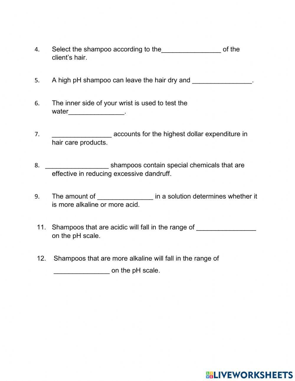 Shampooing, Conditioning, & Rinsing
