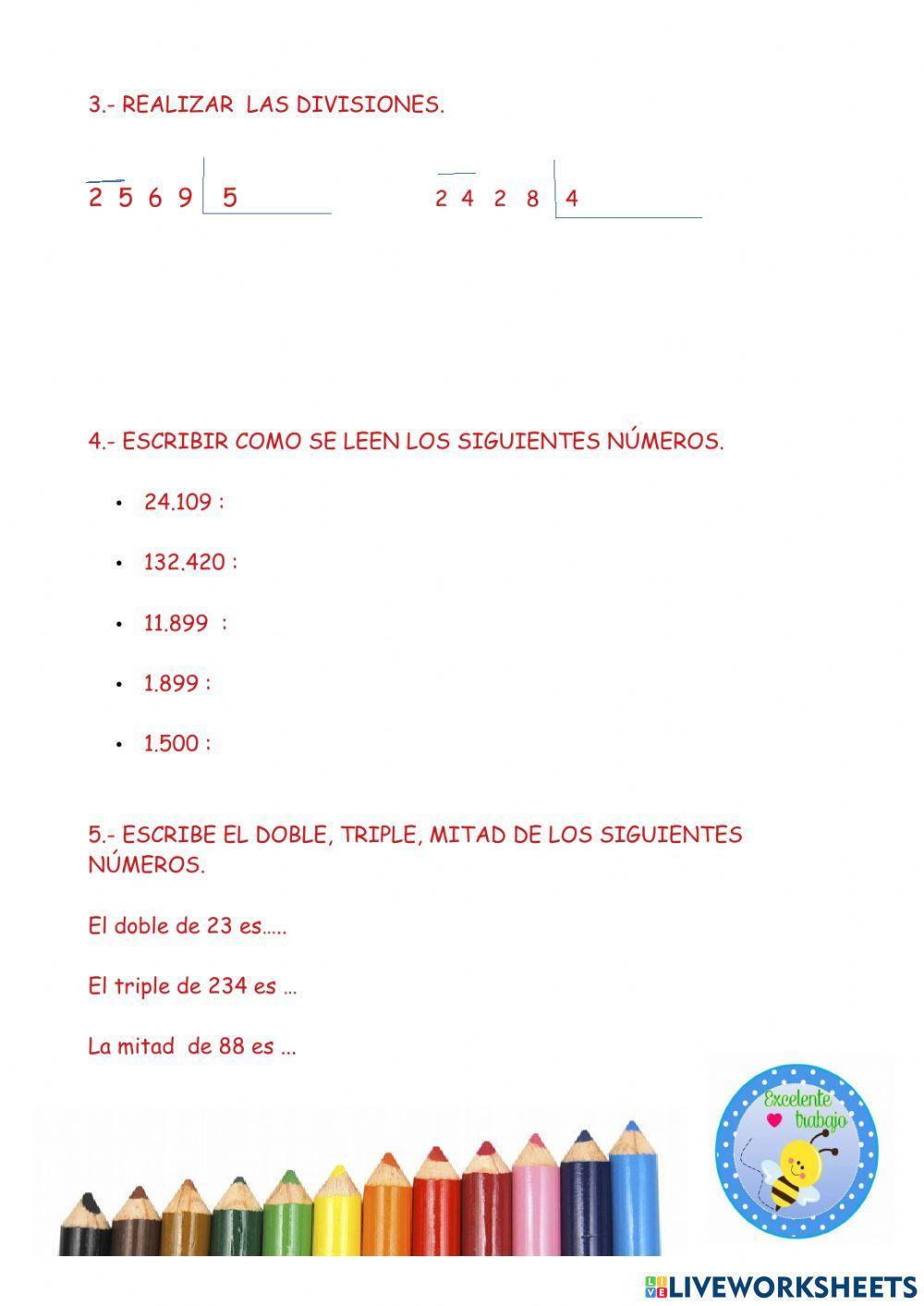 Sumas,restas y multiplicaciones