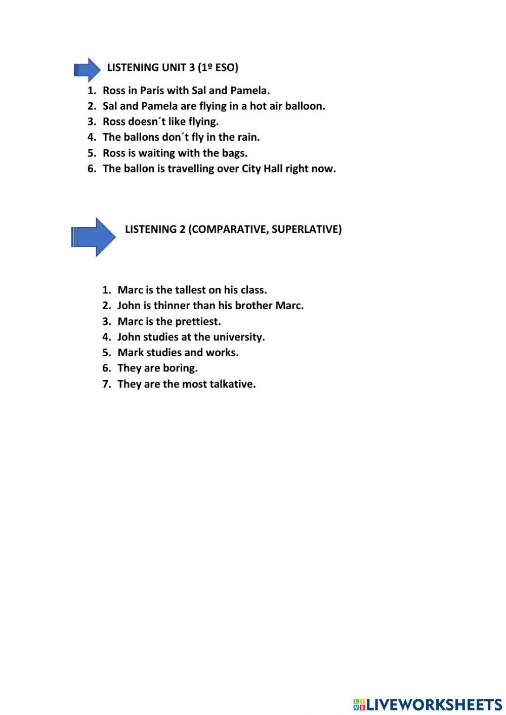 Listening 1 eso