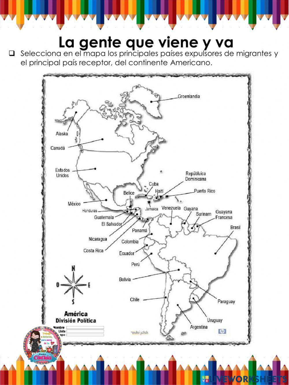 La gente que viene y va.