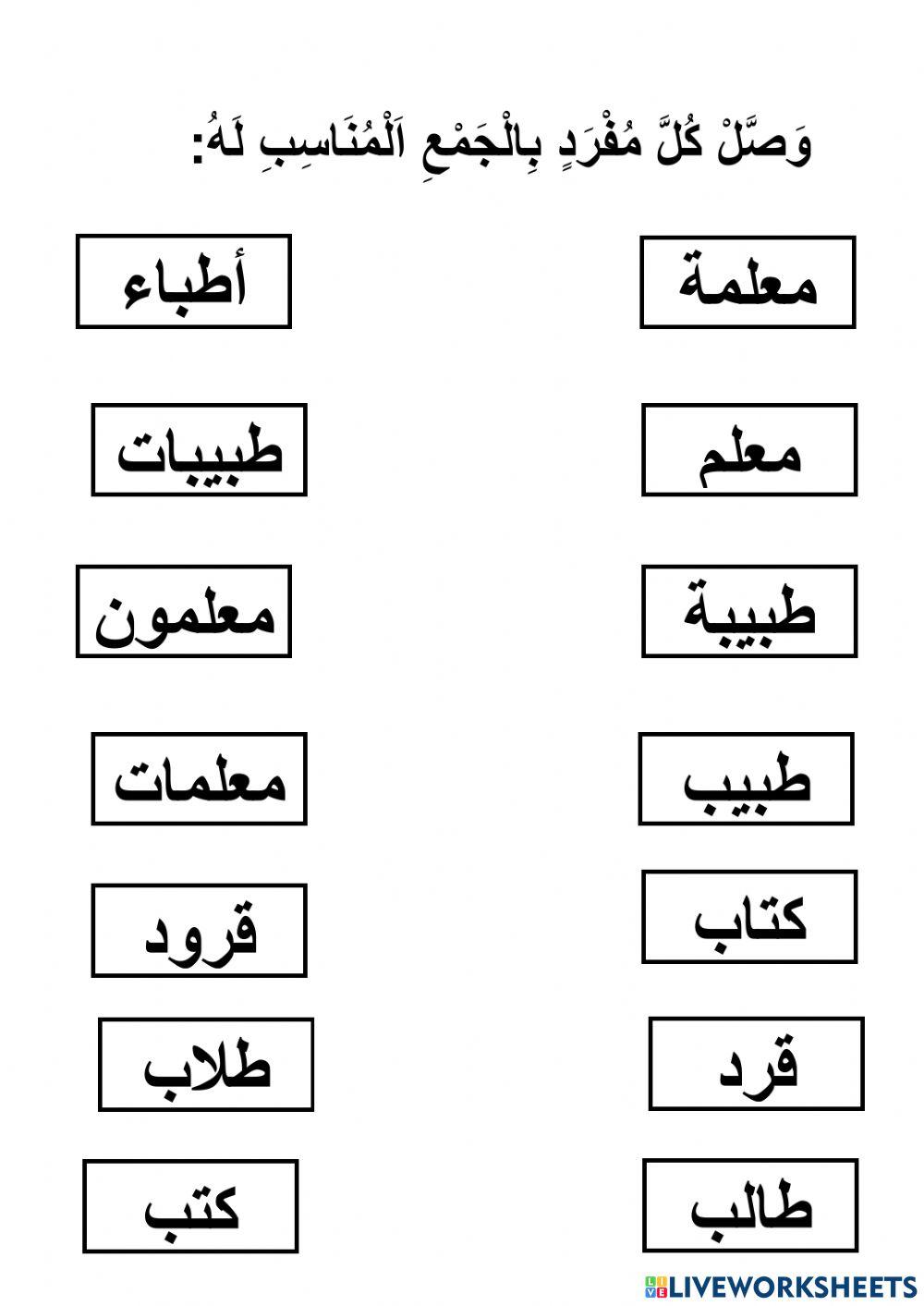 المفرد والجمع