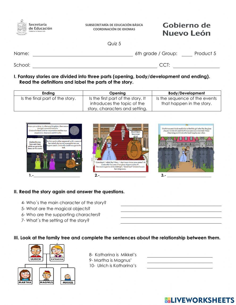 Quizz january 6th grade