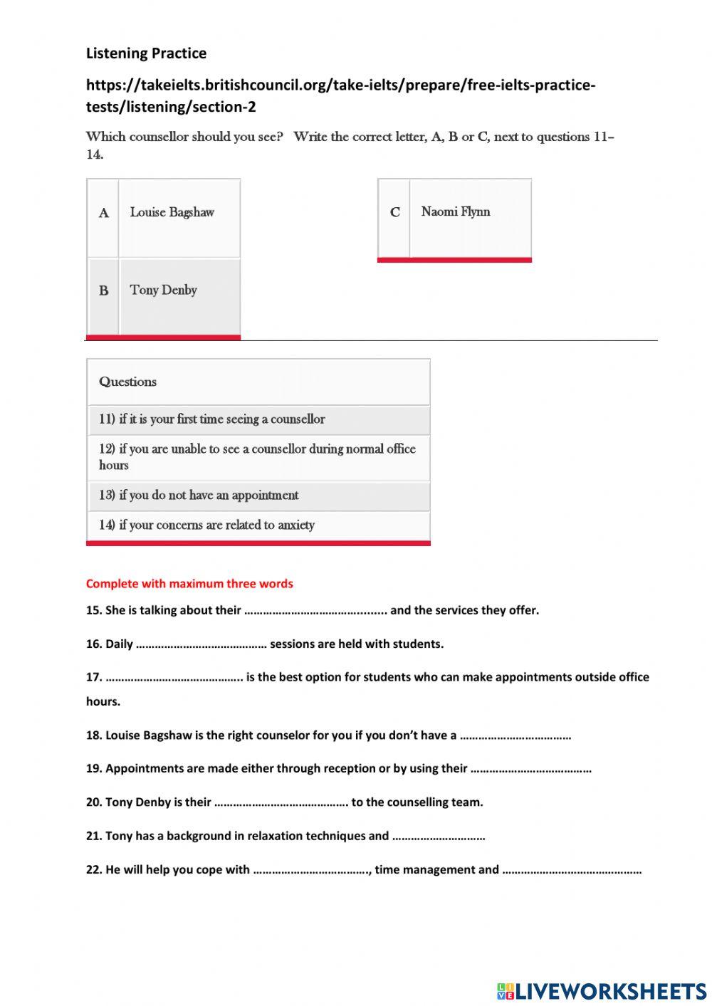 Listening Practice C1.1