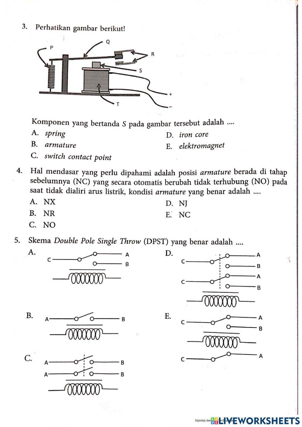 Ulangan harian (pekerjaan elektrkomekanik)