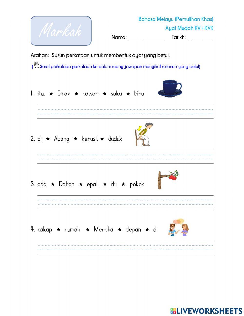 Perkataan KVKVK 03 - Susun Perkataan 02