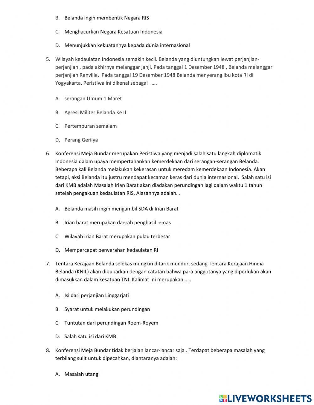 Perjuangan Diplomasi Mempertahankan Kemerdekaan