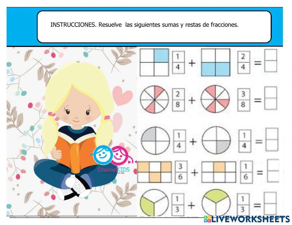 Suma y resta de fracción