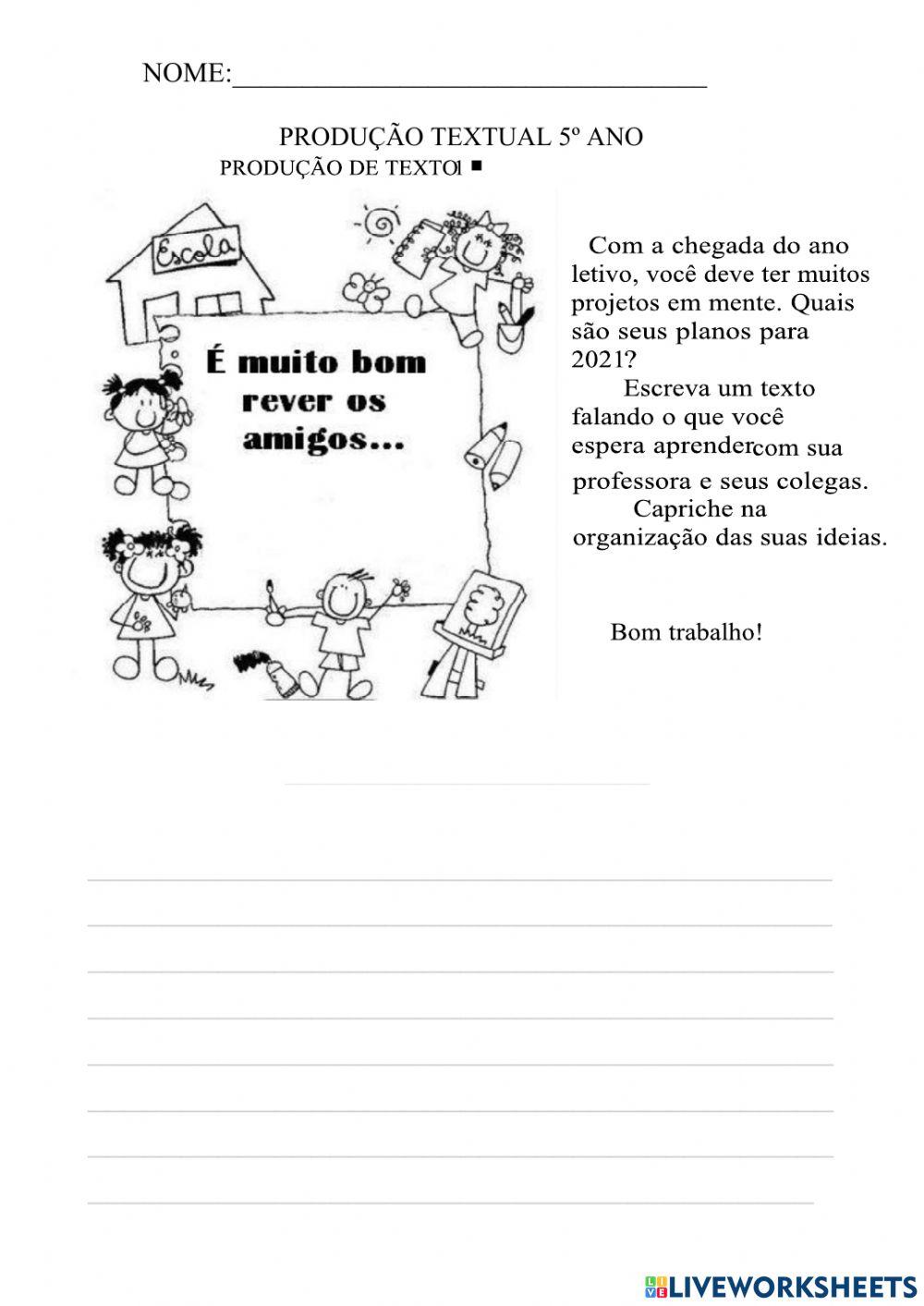 Producao de texto