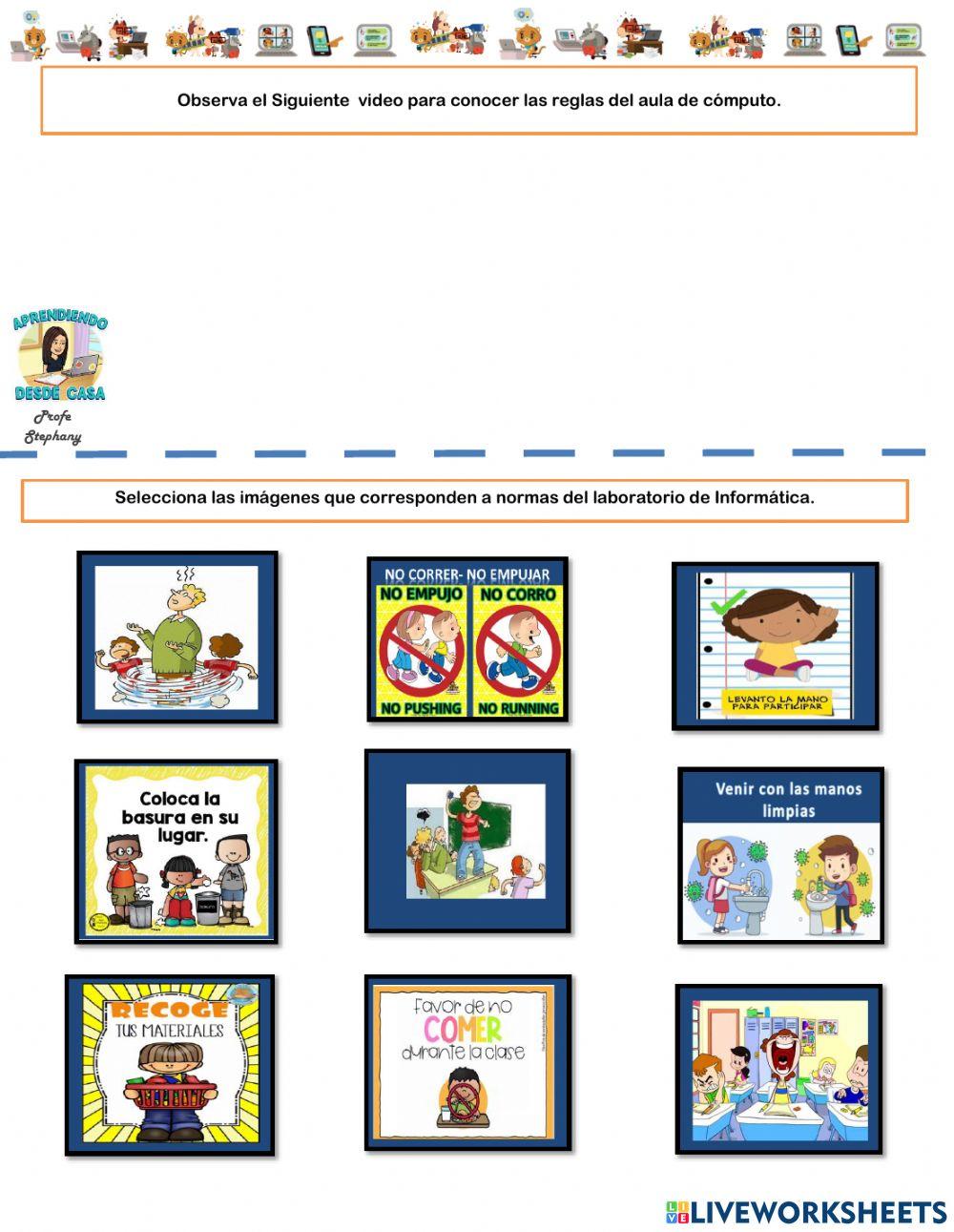 Reglas del LAb. Informática