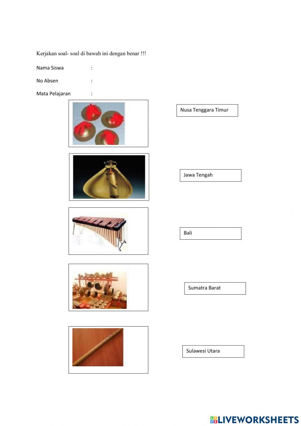 Lembar kerja peserta Didik mapel SBDP