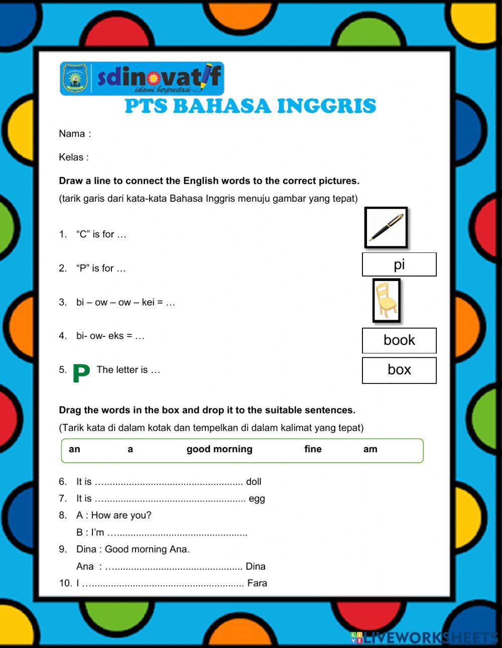 Pts bahasa inggris