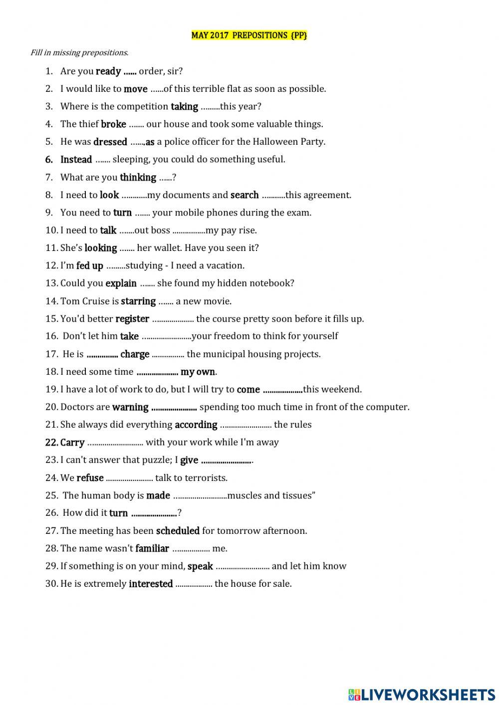 MAY 2017 prepositions PR