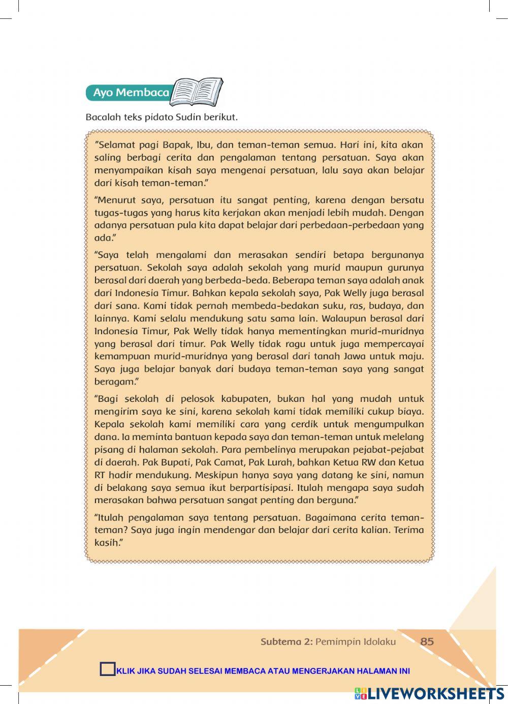 Tema 7 Sub Tema 2 Pembelajaran 4