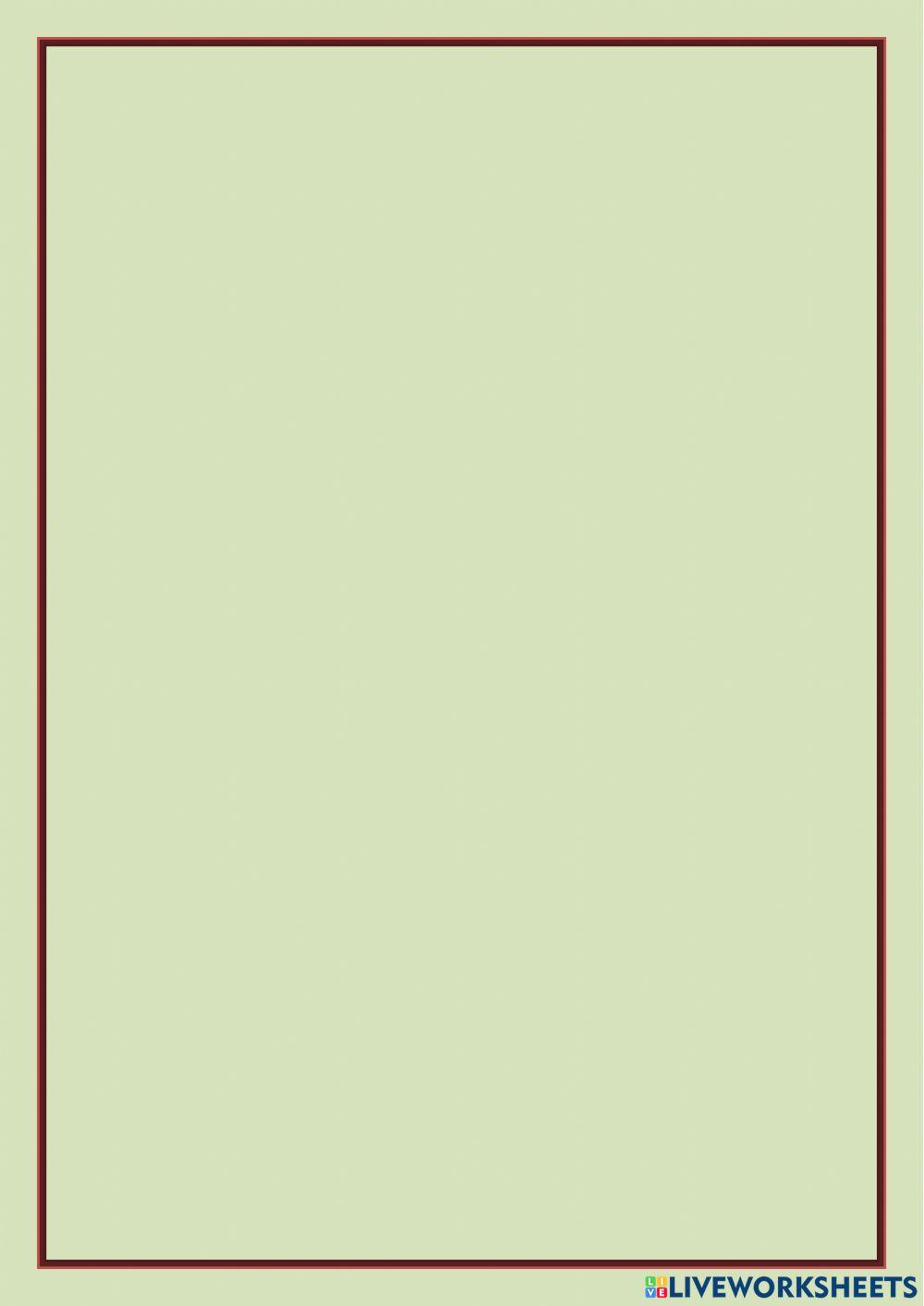 Revision worksheet class-2