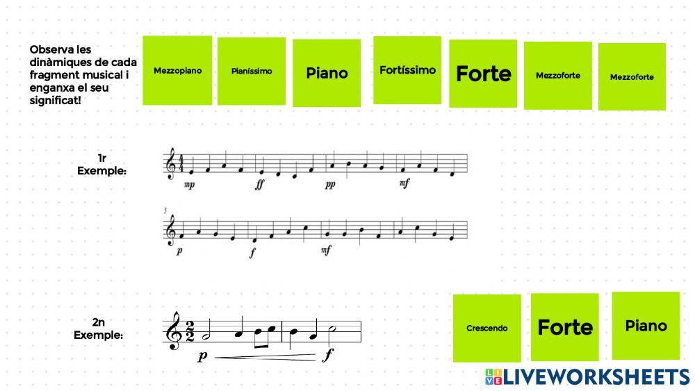 Les dinàmiques musicals