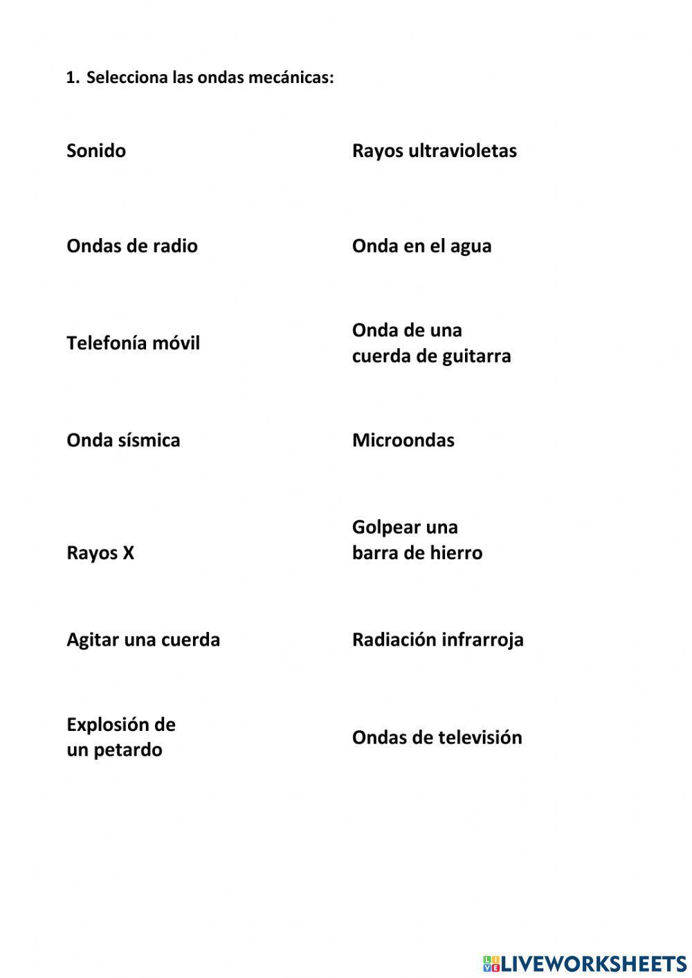 Qué es una onda y tipos de ondas