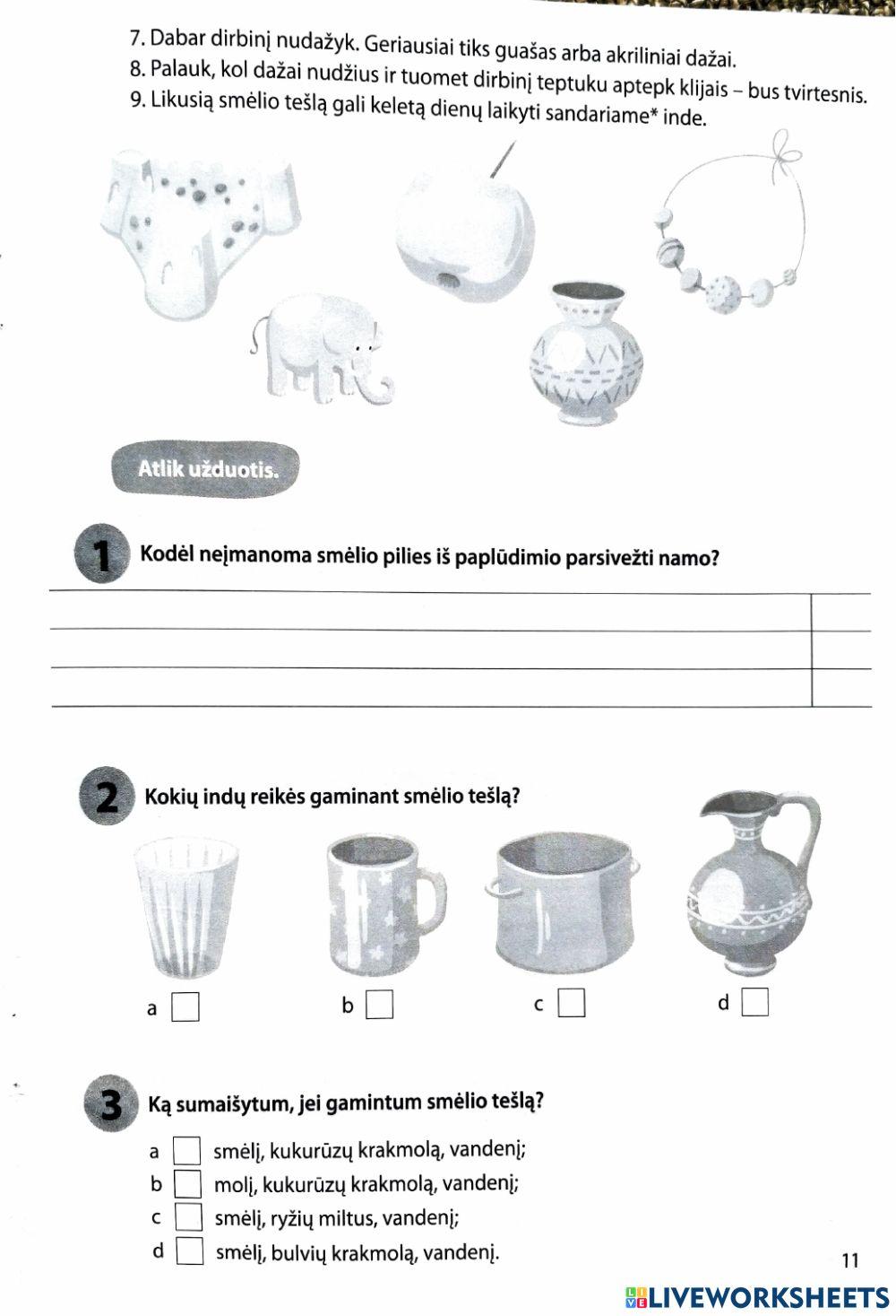 Teksto suvokimas - papildoma užduotis