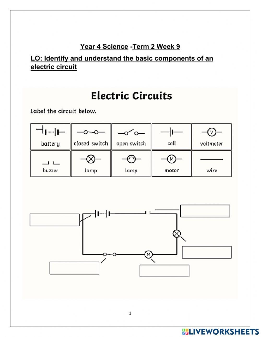 Components of a electric circuit 770591 | ReenaRoss