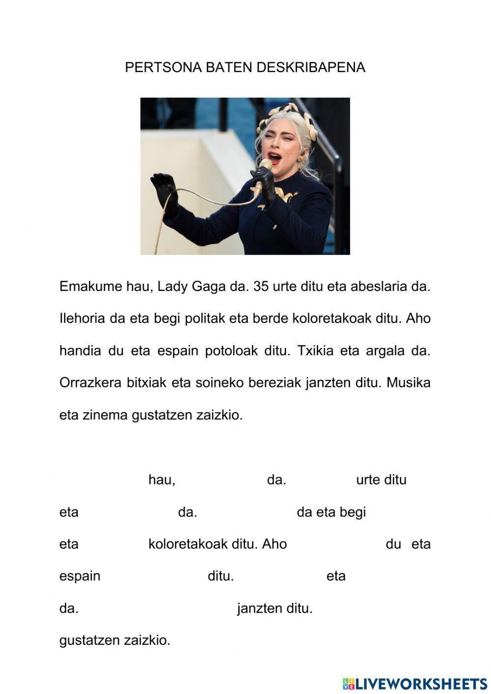 Pertsonen deskribapena