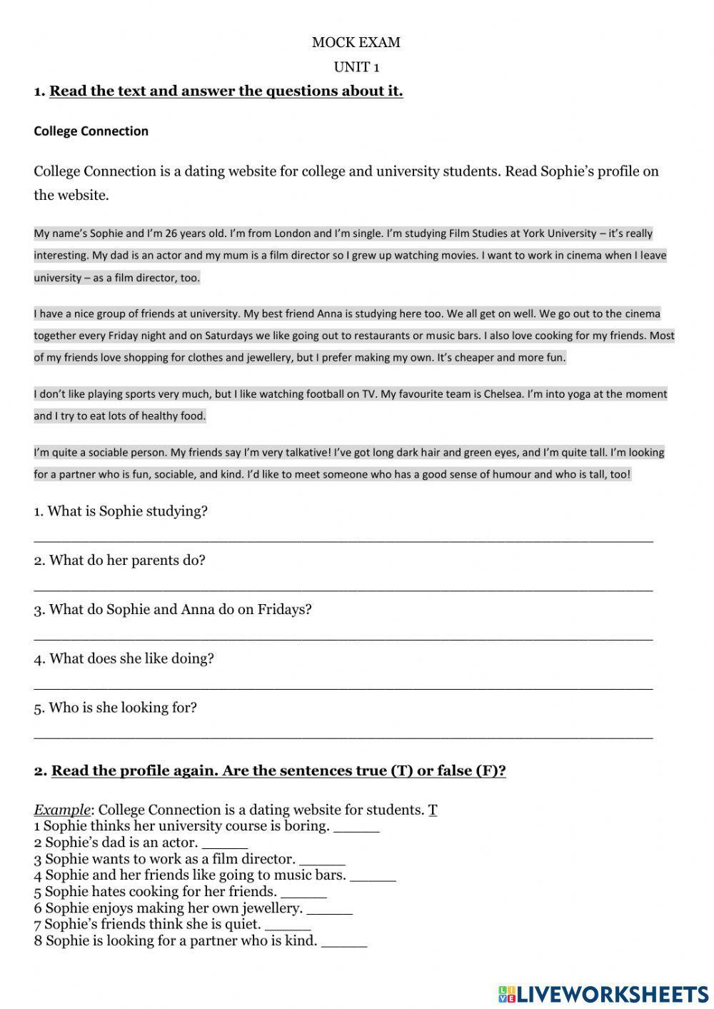 Go getter 3 - Mock exam 1