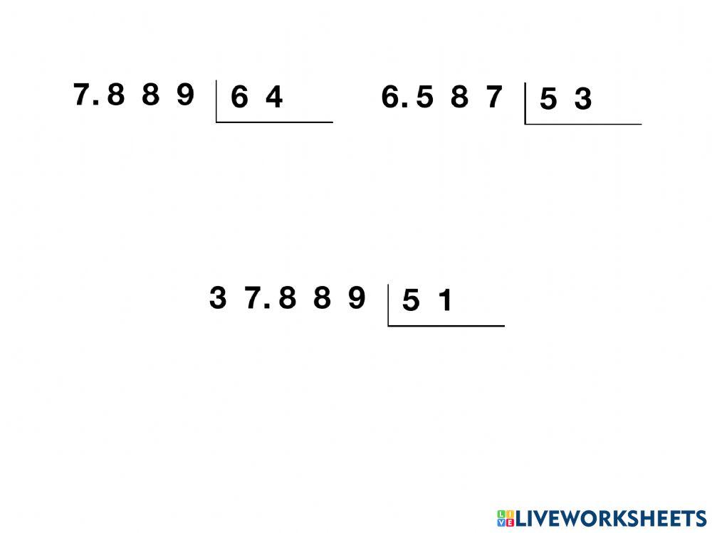 División con divisor de dos cifras. Nivel 2