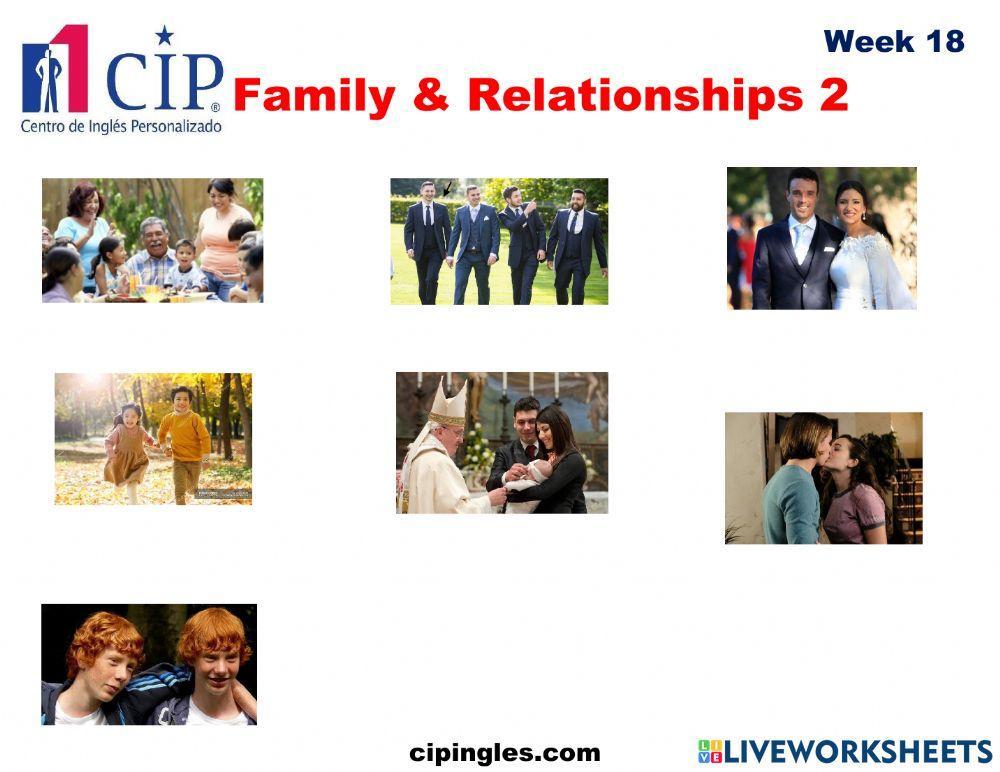 Verbs and Family Week 18