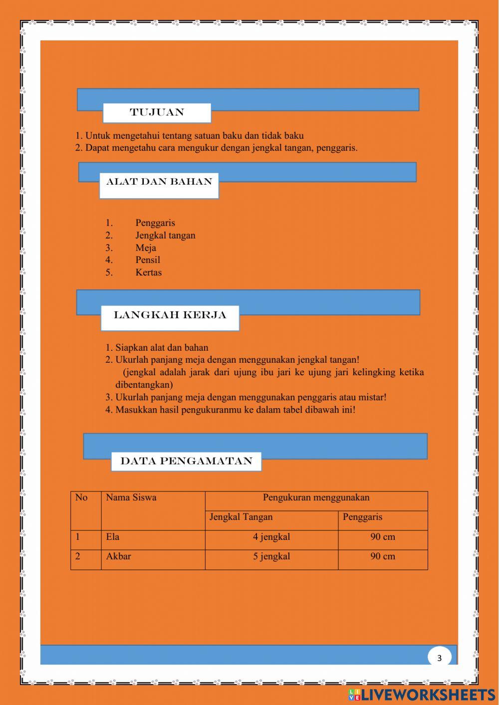 LKPD pengukuran dan alat ukur