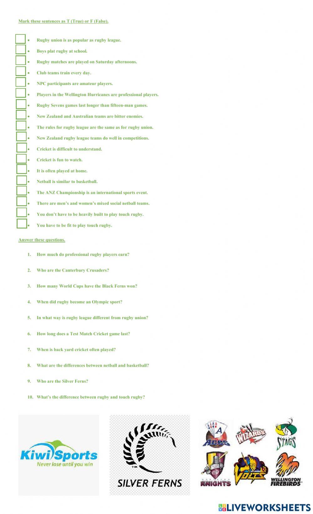 Sports in New Zealand