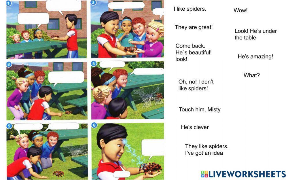 Super Minds 1 U3 The spider