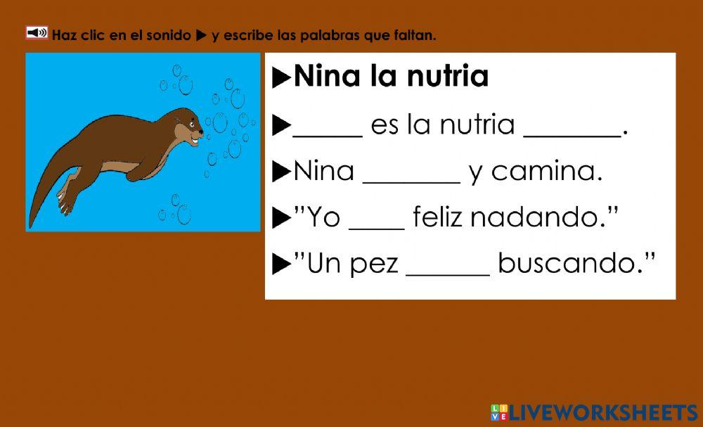 Nina la nutria: construir