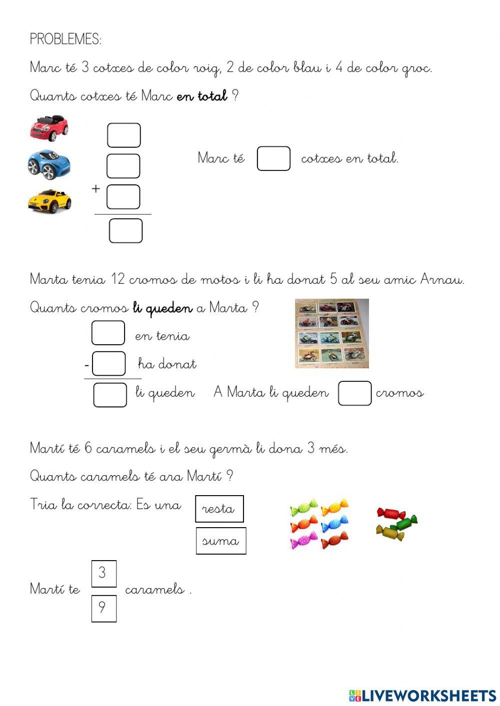 Mate repàs u.6 números, sumes i problemes