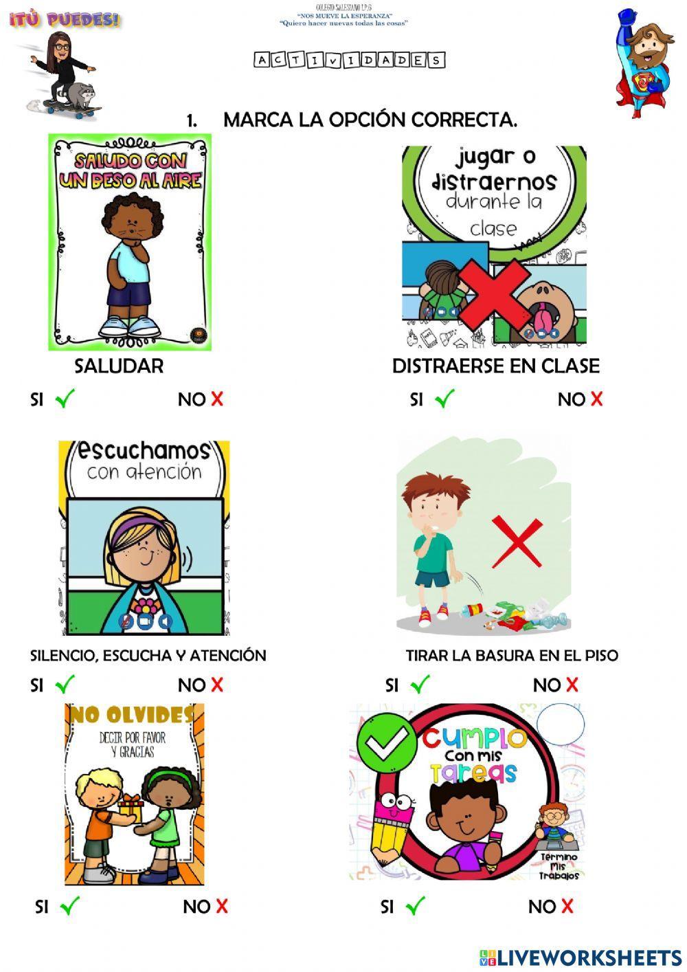 Normas de convivencia en el aula