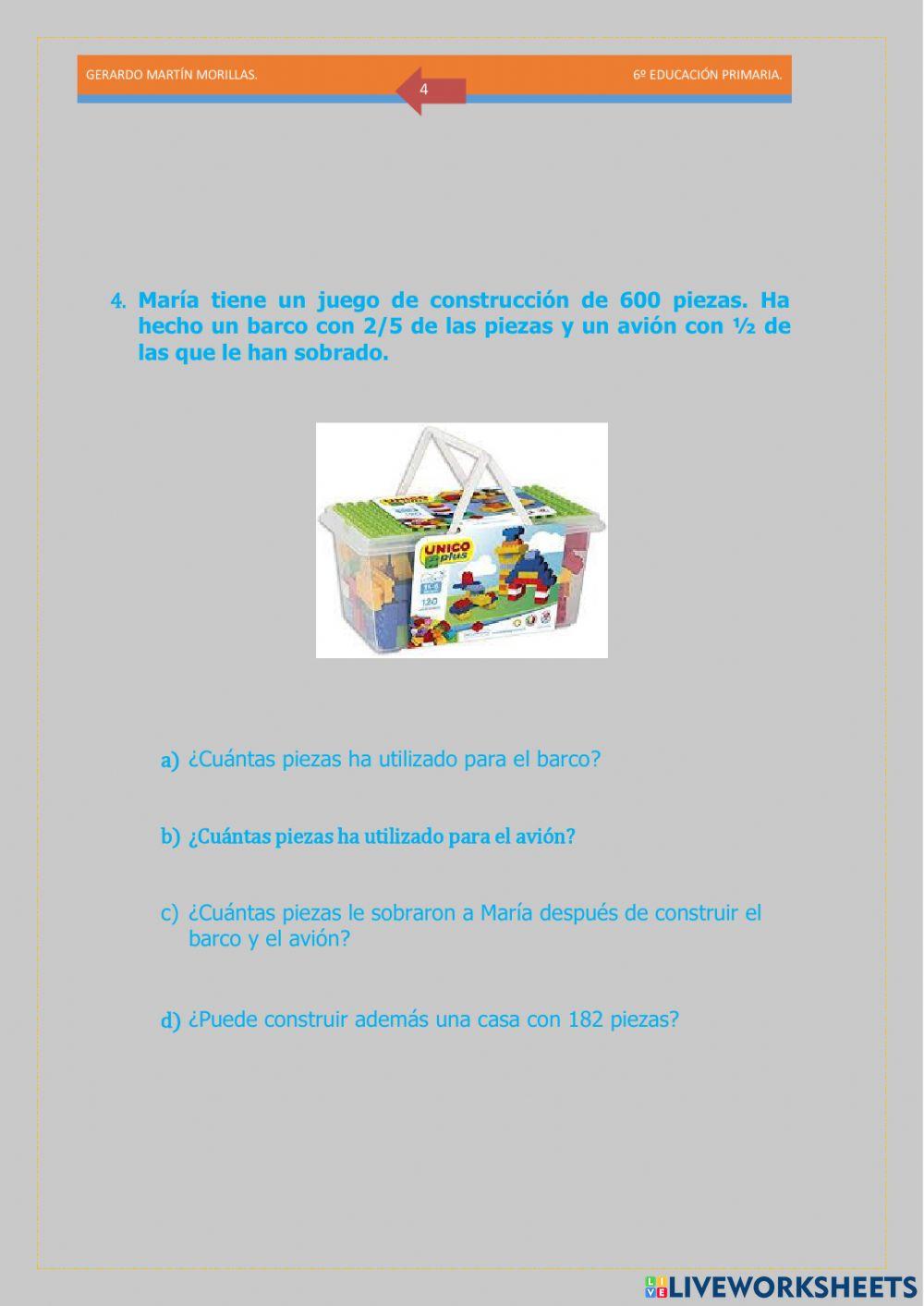 Resolución de problemas. Ficha 19.