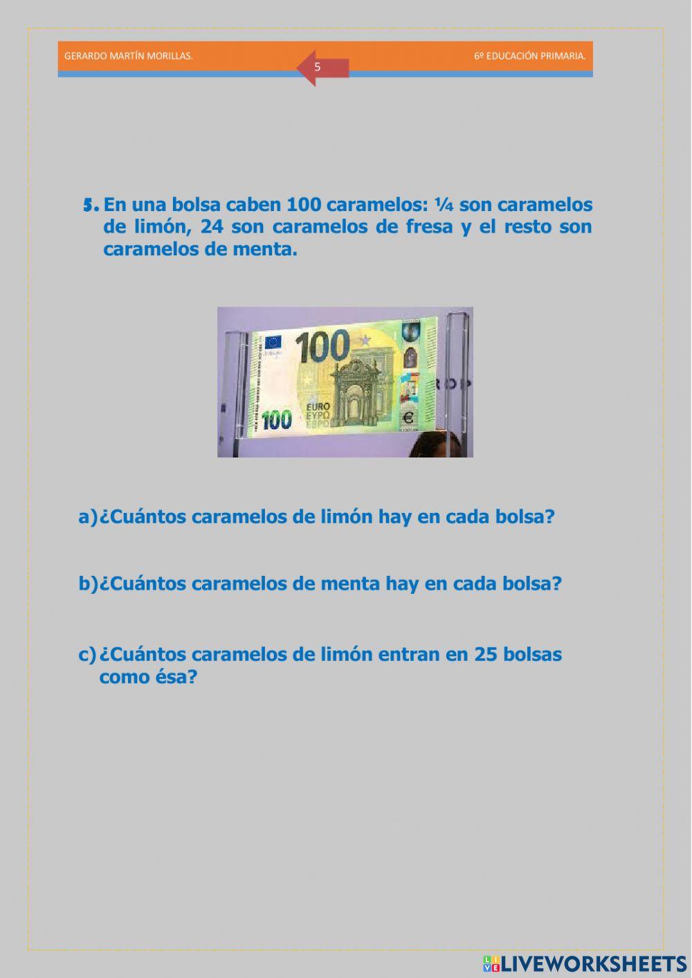 Resolución de problemas. Ficha 19.