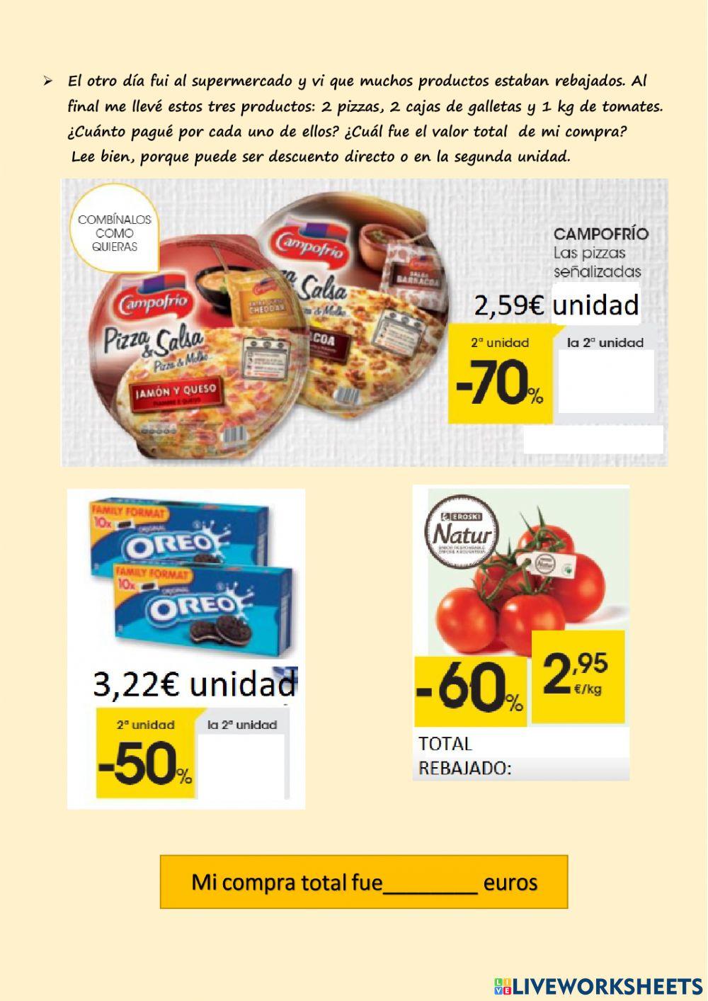 Fracción de un número y porcentajes