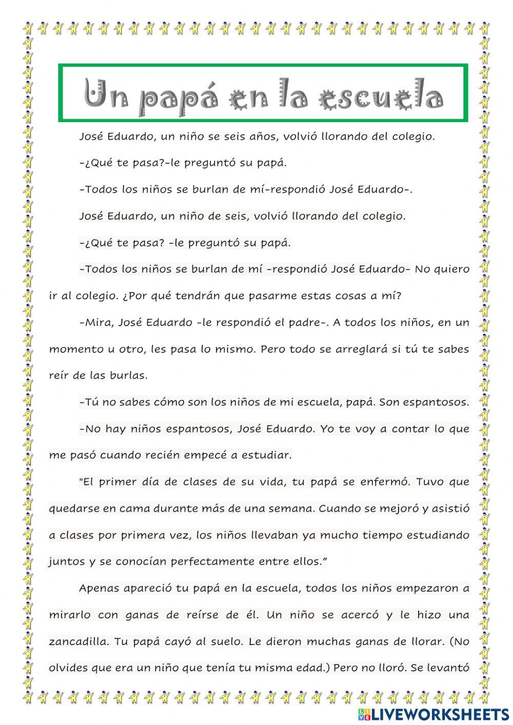 Un papá en la escuela