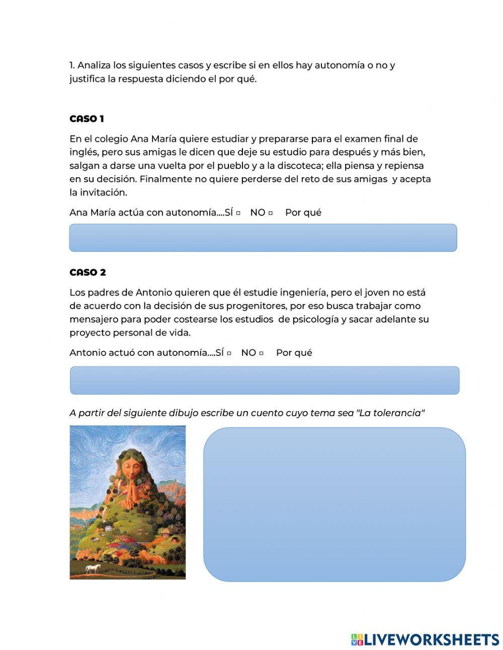 Autonomía y tolerancia